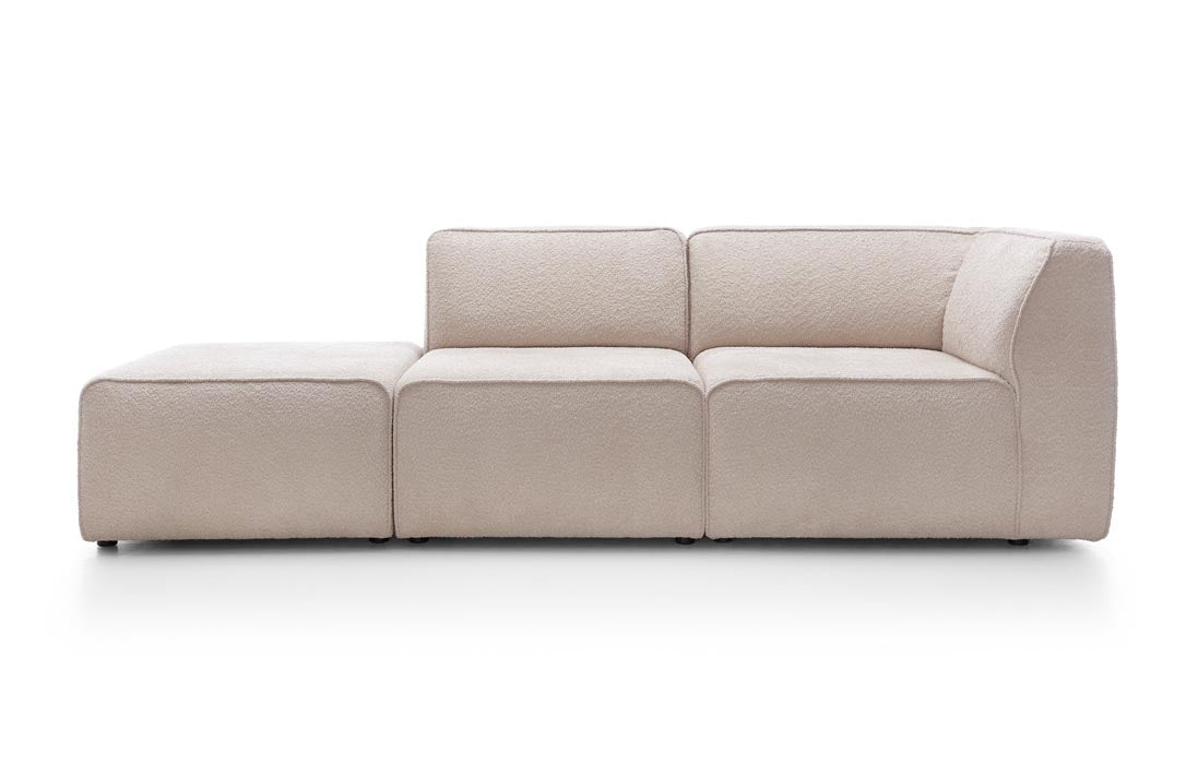 Designer Sofa Modena 3 Sitzer in Bouclé