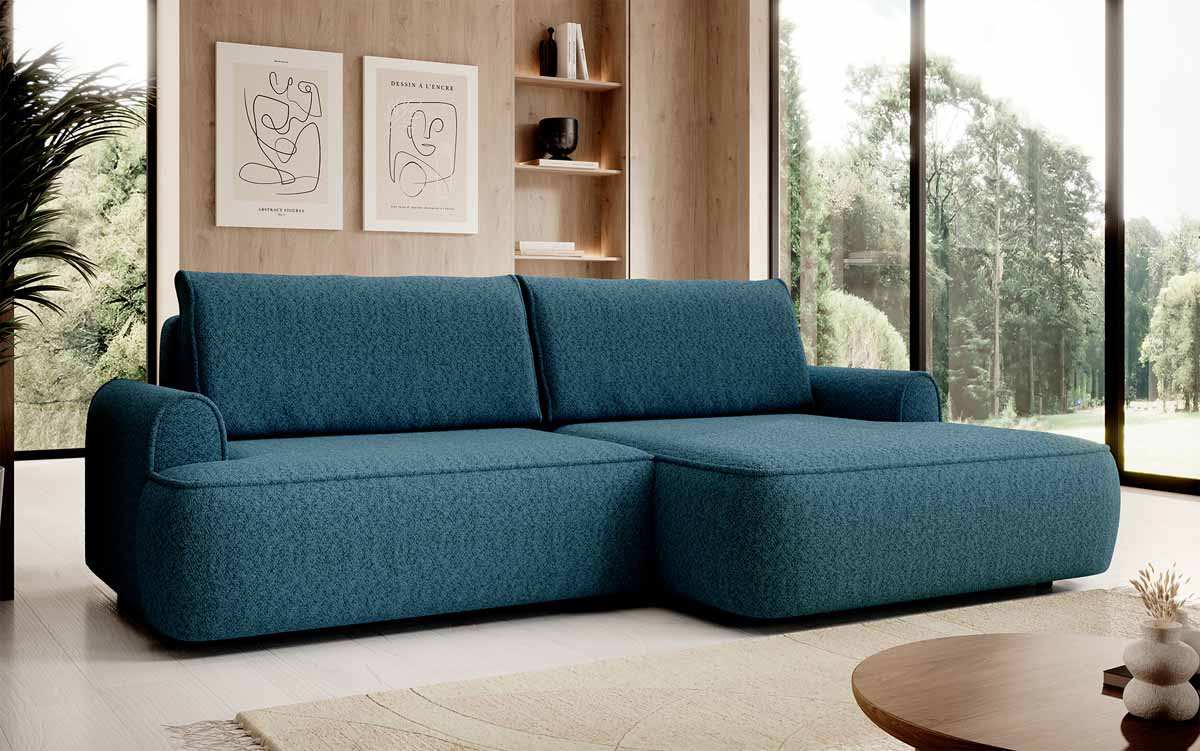 Designer Sofa Onelio mit Stauraum und Schlaffunktion - Luxusbetten24