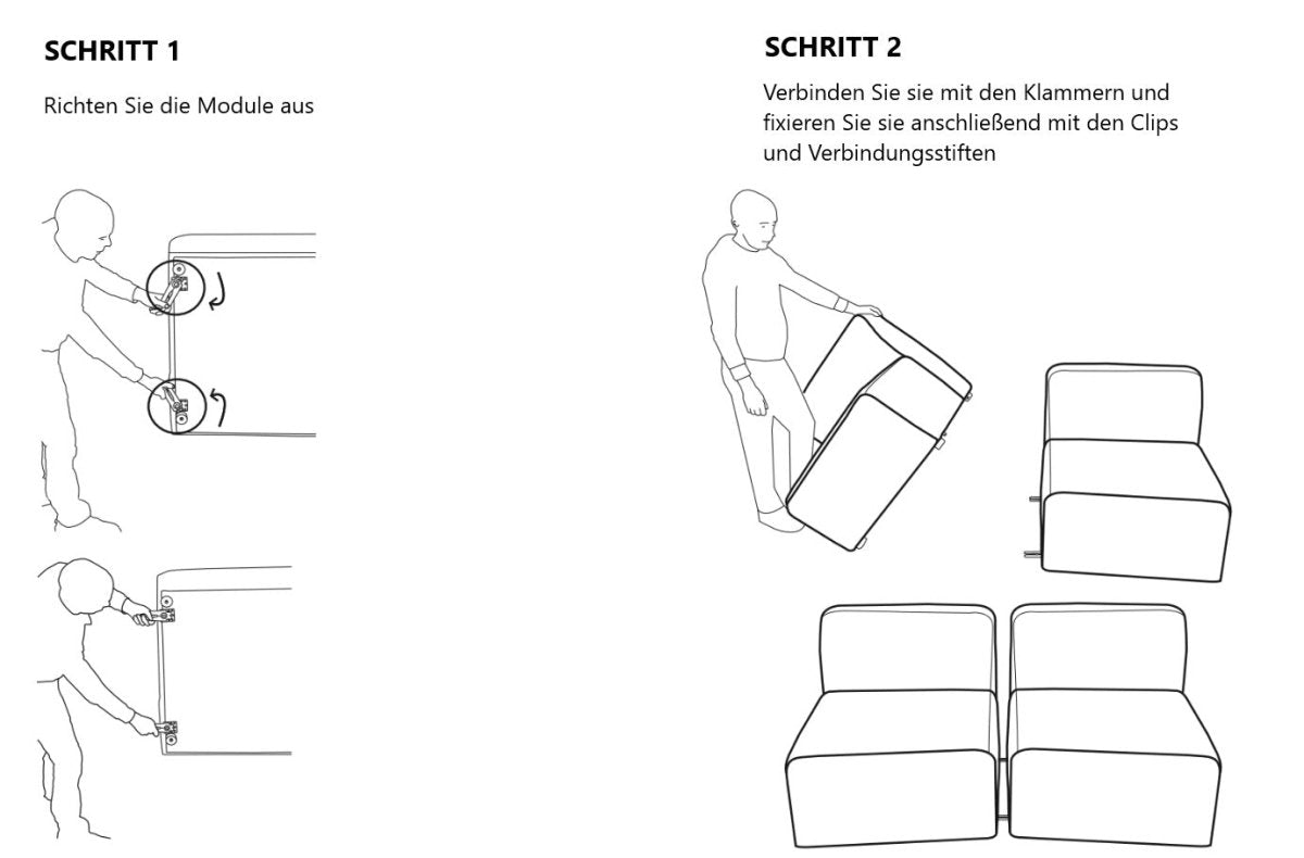 Mittelmodul Yuma aus Cord - Luxusbetten24