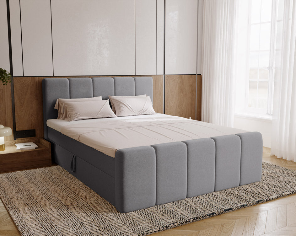 Boxspringbett Celeste Samt mit Stauraum