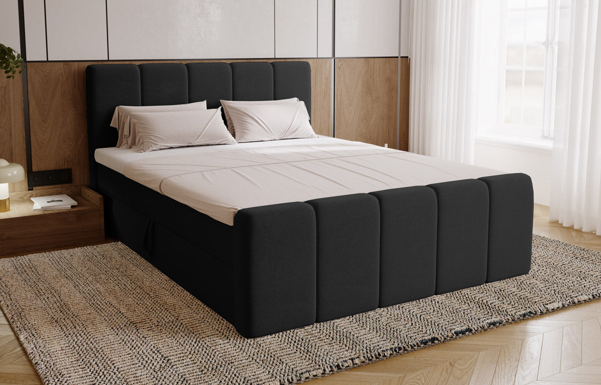 Boxspringbett Celeste Samt mit Stauraum