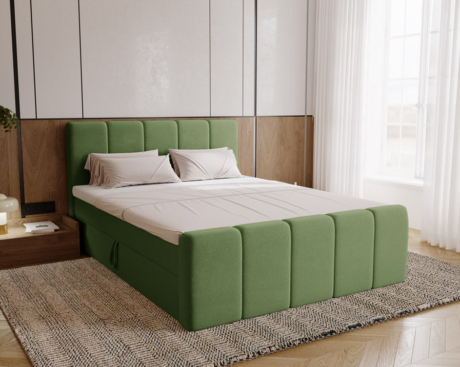 Boxspringbett Celeste Samt mit Stauraum