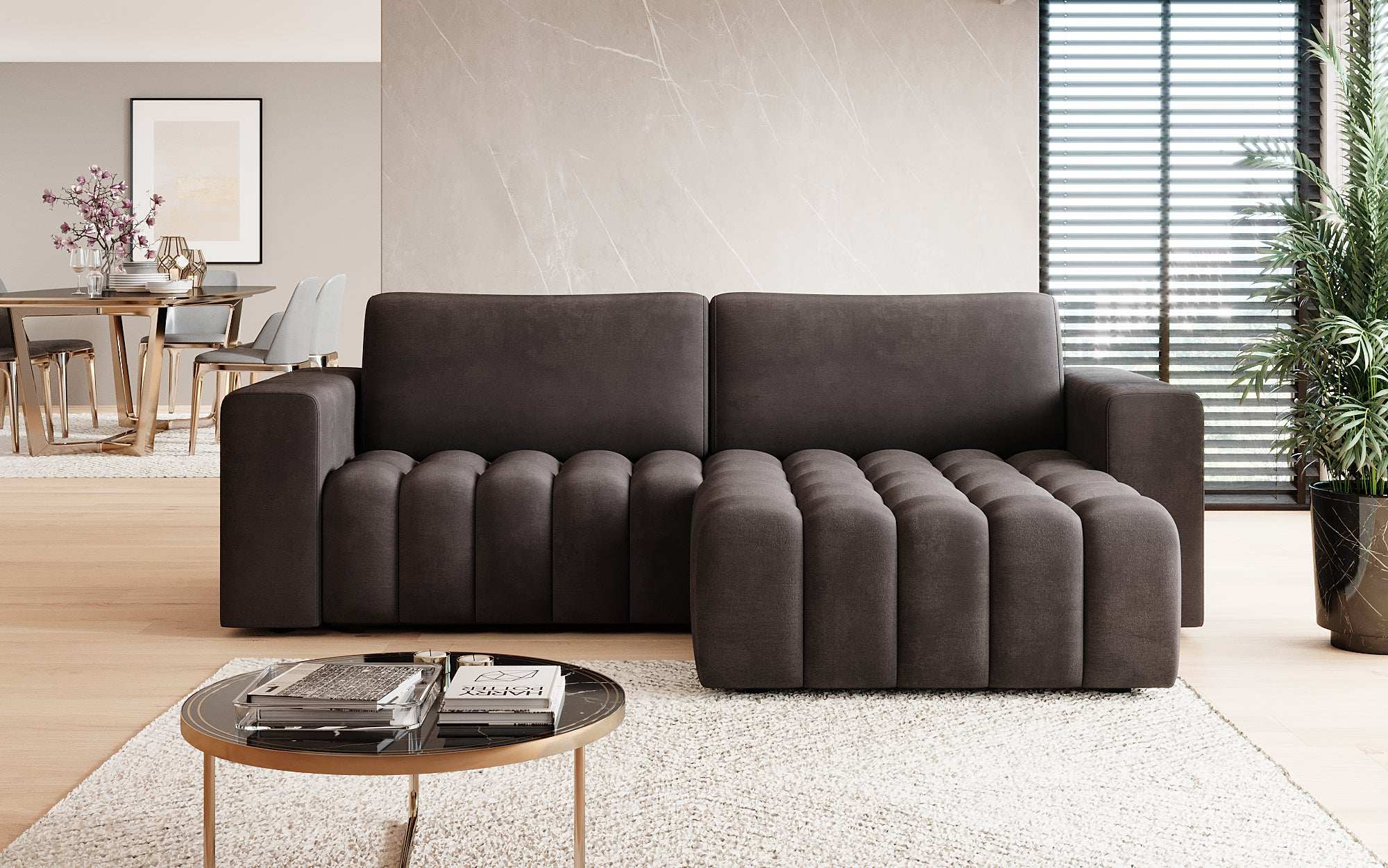 Designer Sofa Tirina mit Schlaffunktion