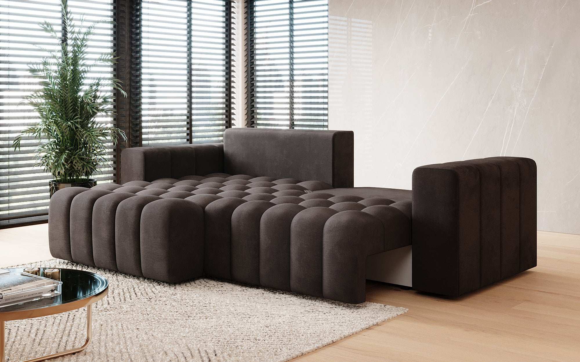 Designer Sofa Tirina mit Schlaffunktion