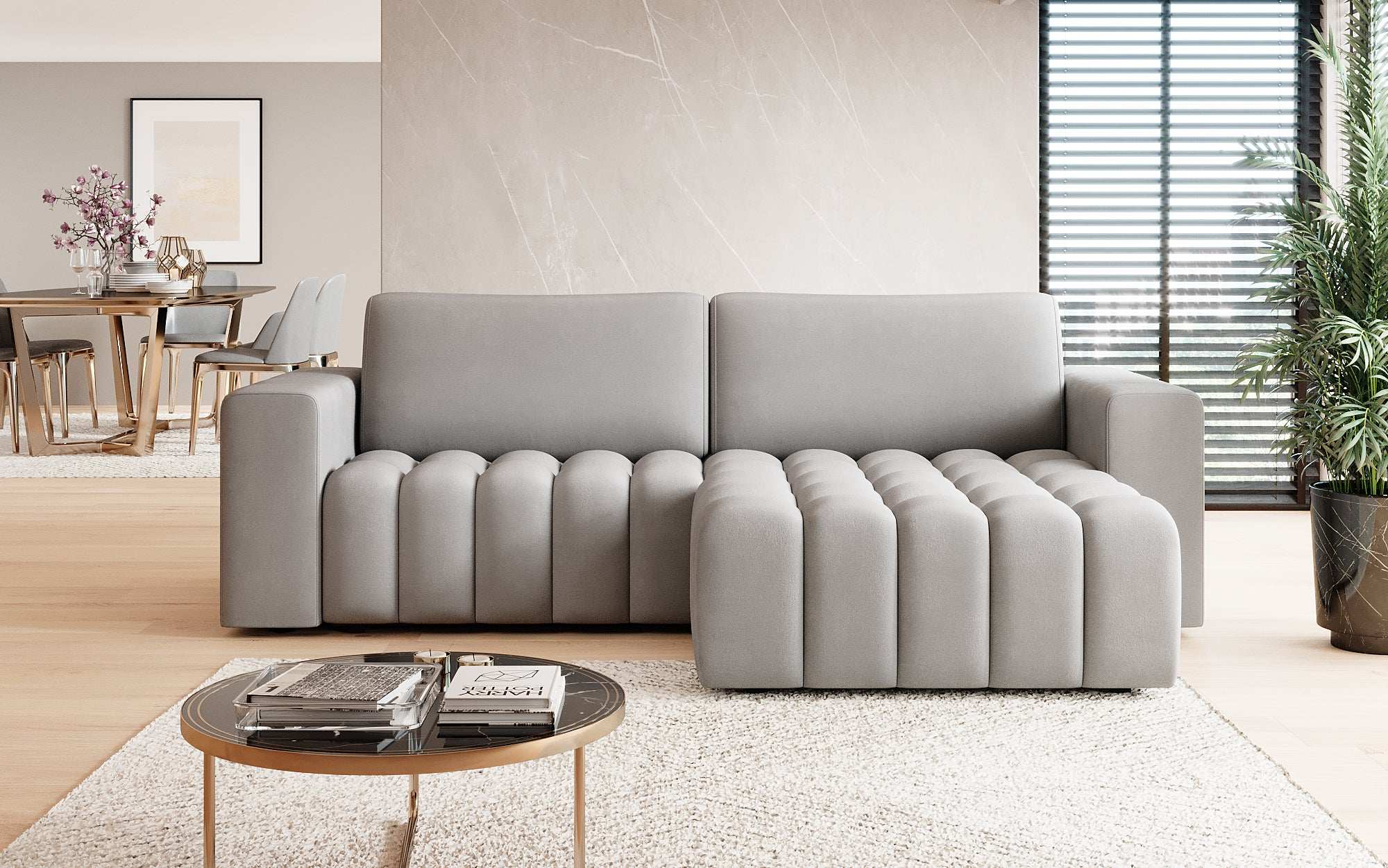 Designer Sofa Tirina mit Schlaffunktion