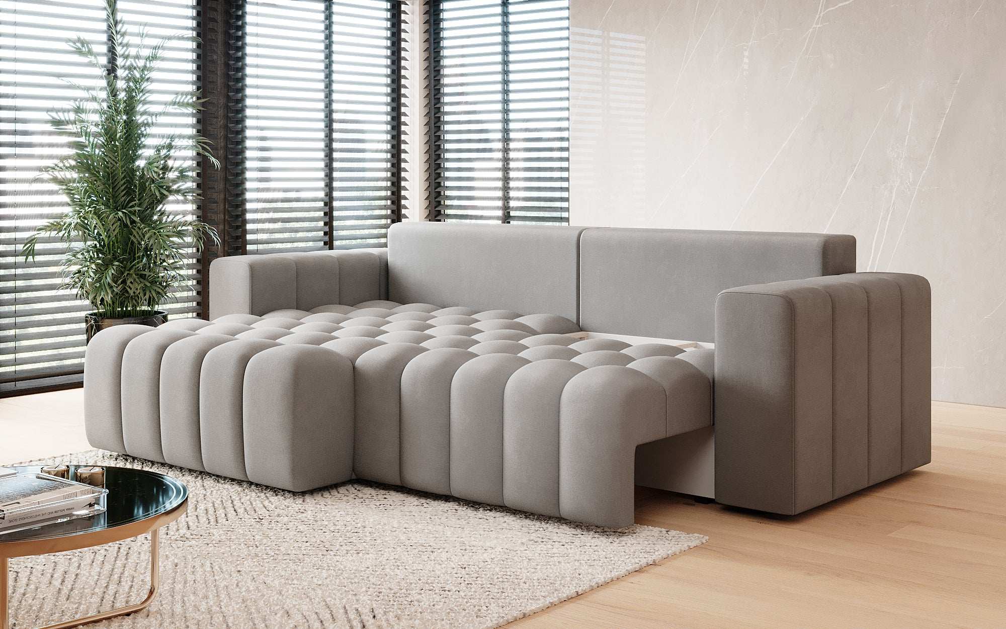 Designer Sofa Tirina mit Schlaffunktion