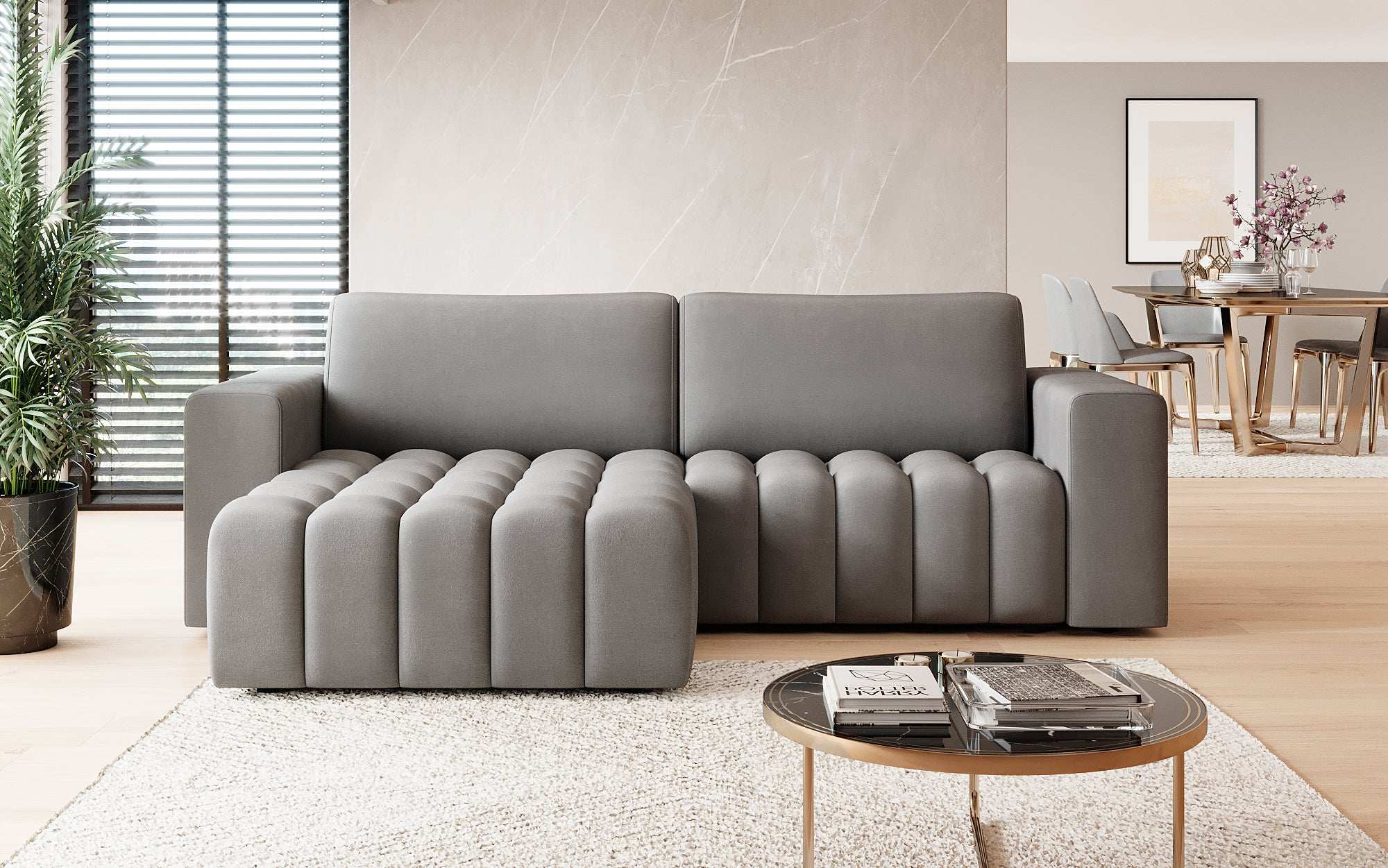 Designer Sofa Tirina mit Schlaffunktion