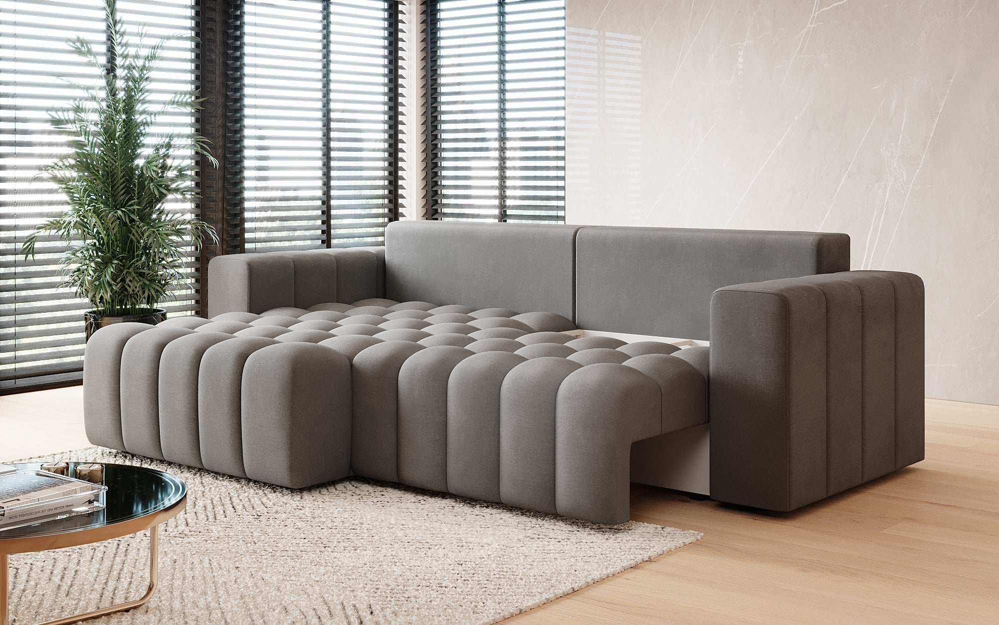 Designer Sofa Tirina mit Schlaffunktion