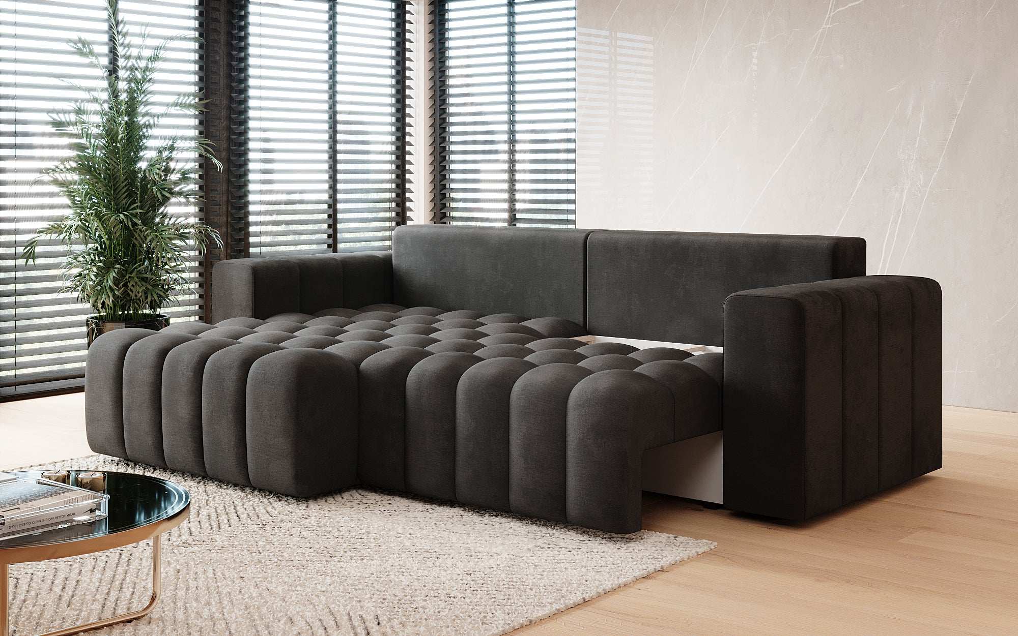 Designer Sofa Tirina mit Schlaffunktion