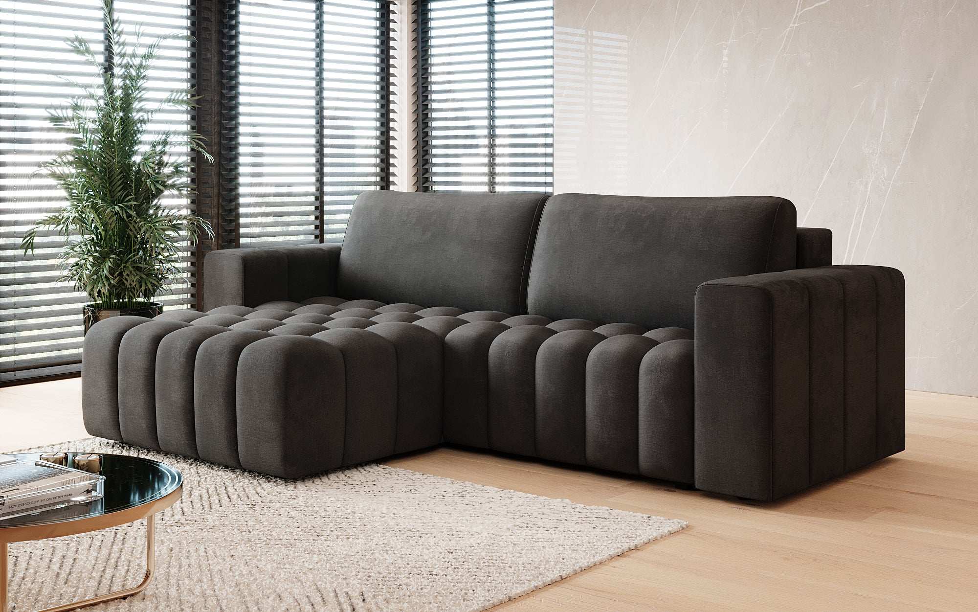 Designer Sofa Tirina mit Schlaffunktion