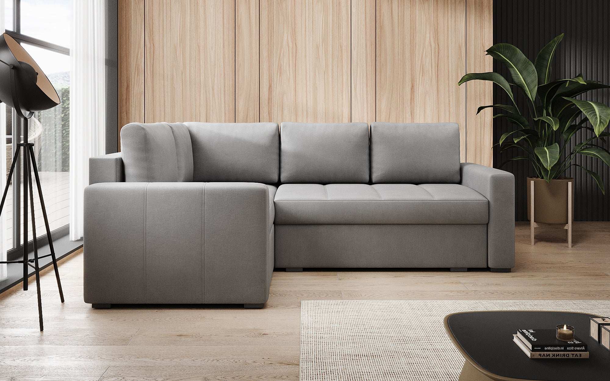 Designer Sofa Cortino mit Schlaffunktion und Stauraum