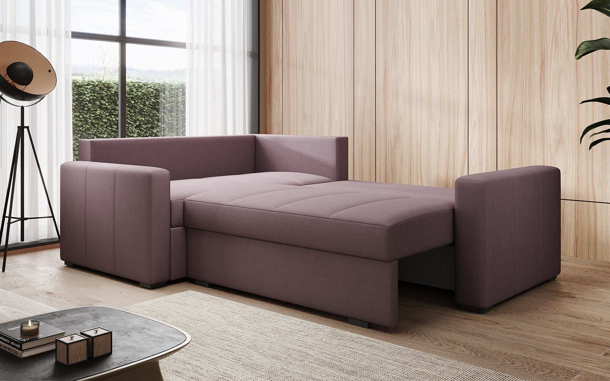 Designer Sofa Cortino mit Schlaffunktion und Stauraum