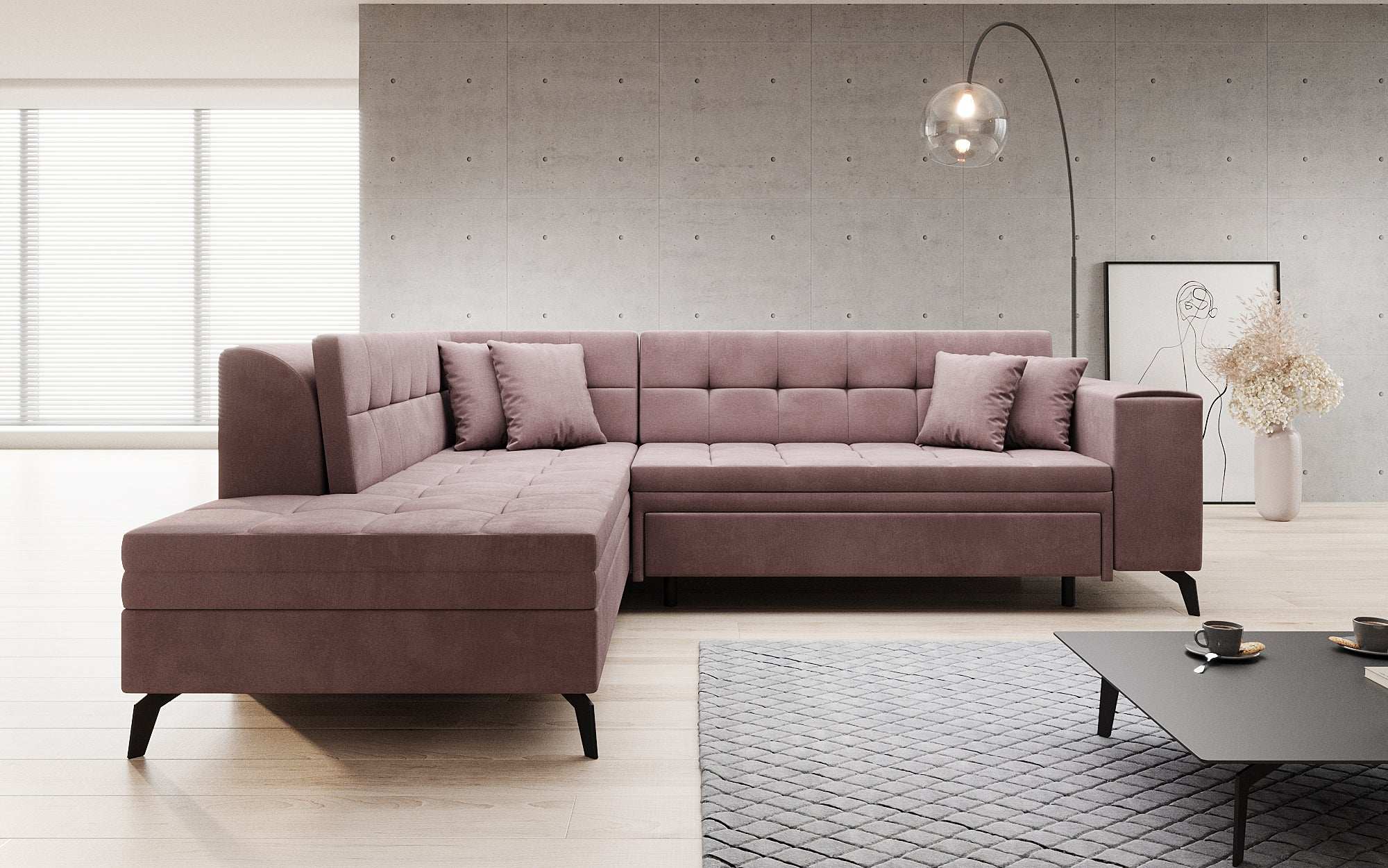 Designer Sofa Lania mit Schlaffunktion