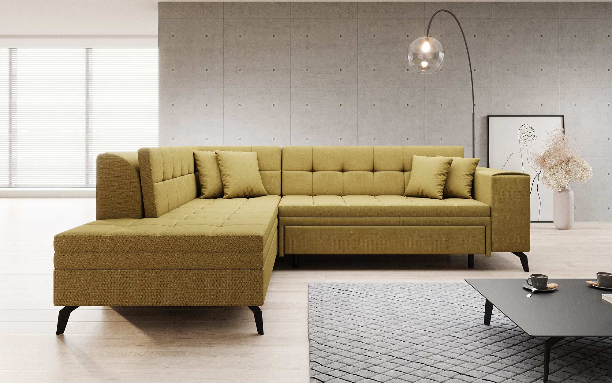 Designer Sofa Lania mit Schlaffunktion