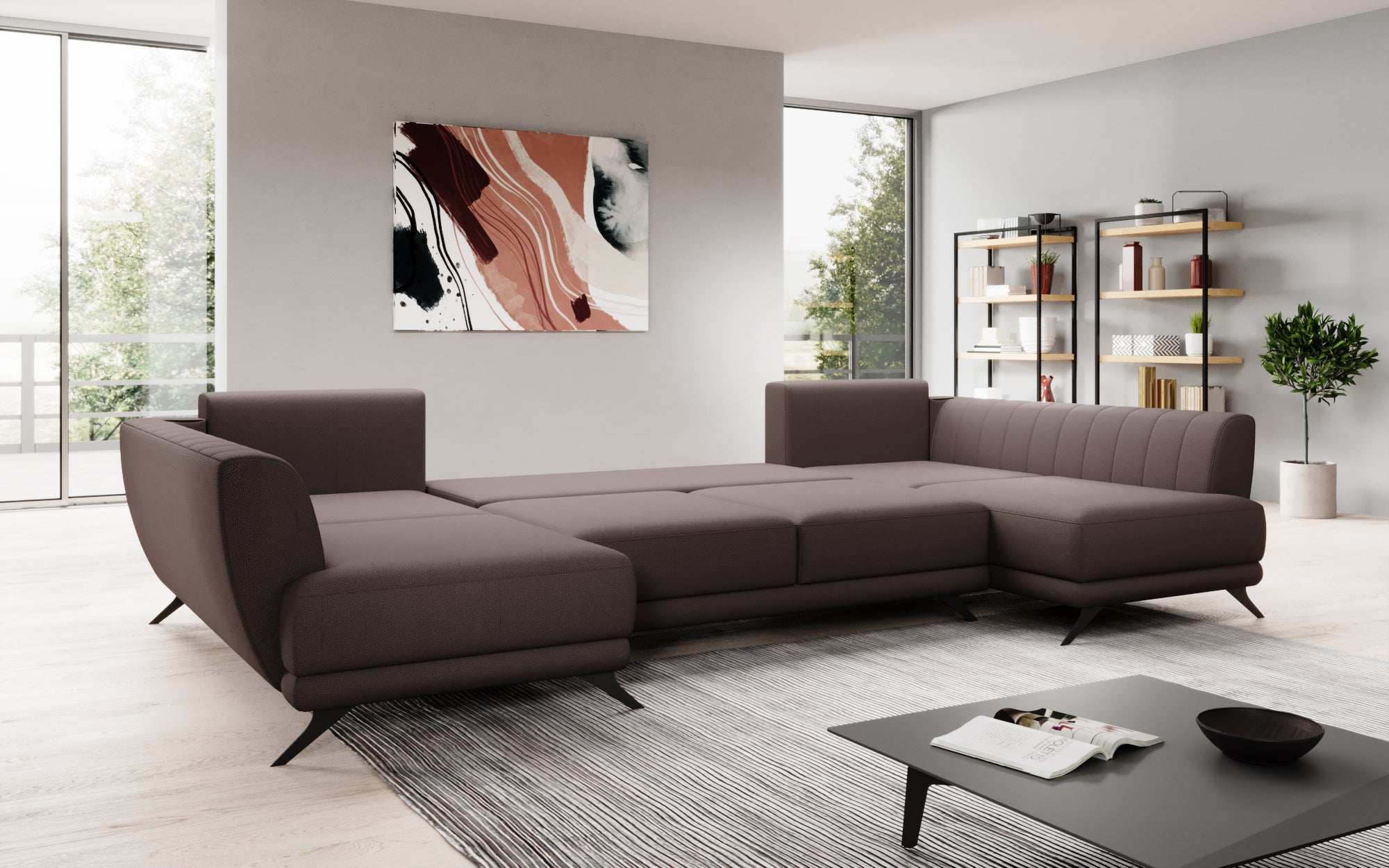 Designer Sofa Nina mit Schlaffunktion