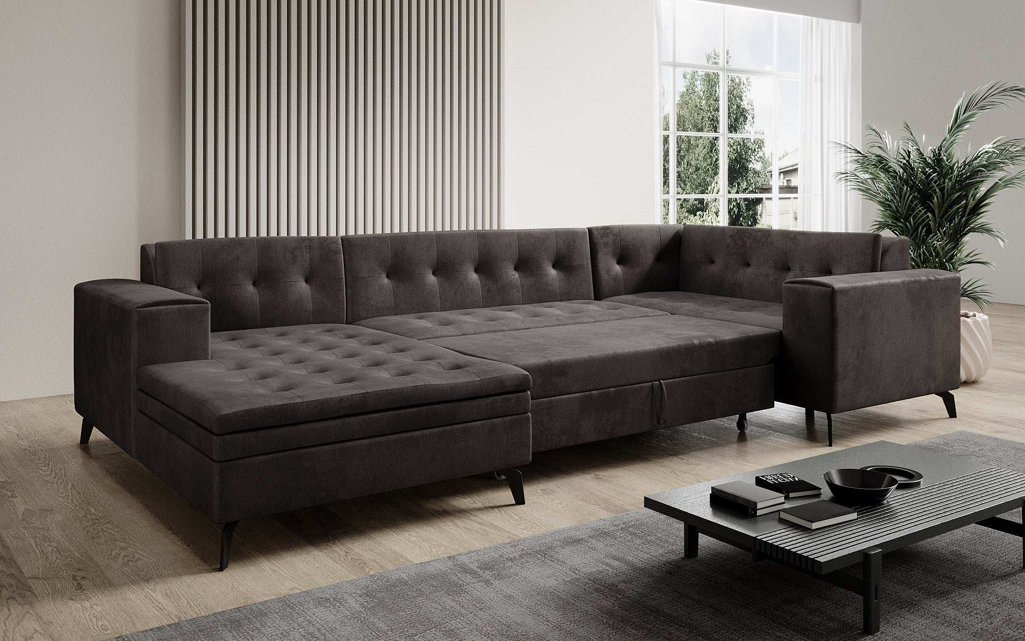 Designer Sofa Neola mit Schlaffunktion