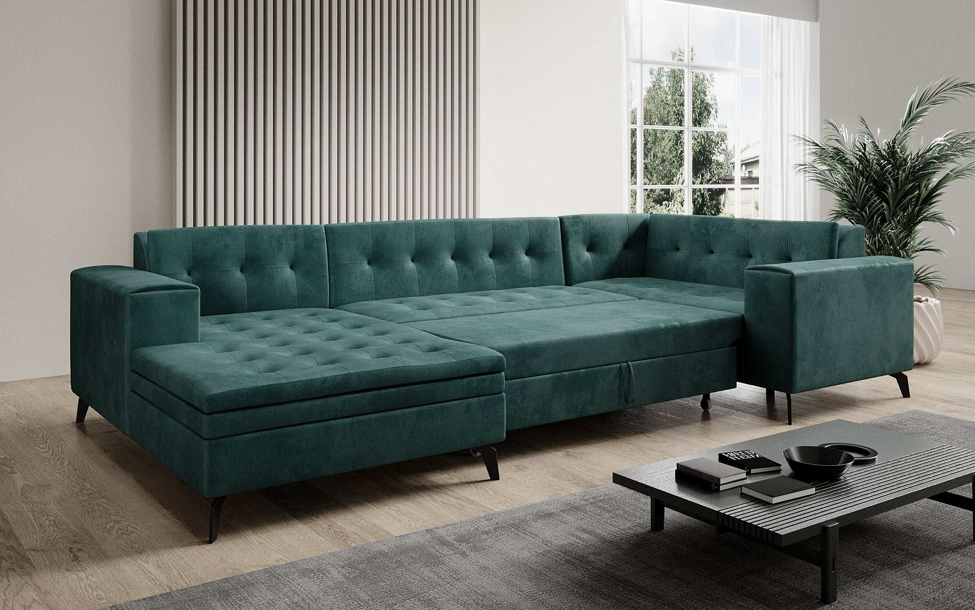 Designer Sofa Neola mit Schlaffunktion