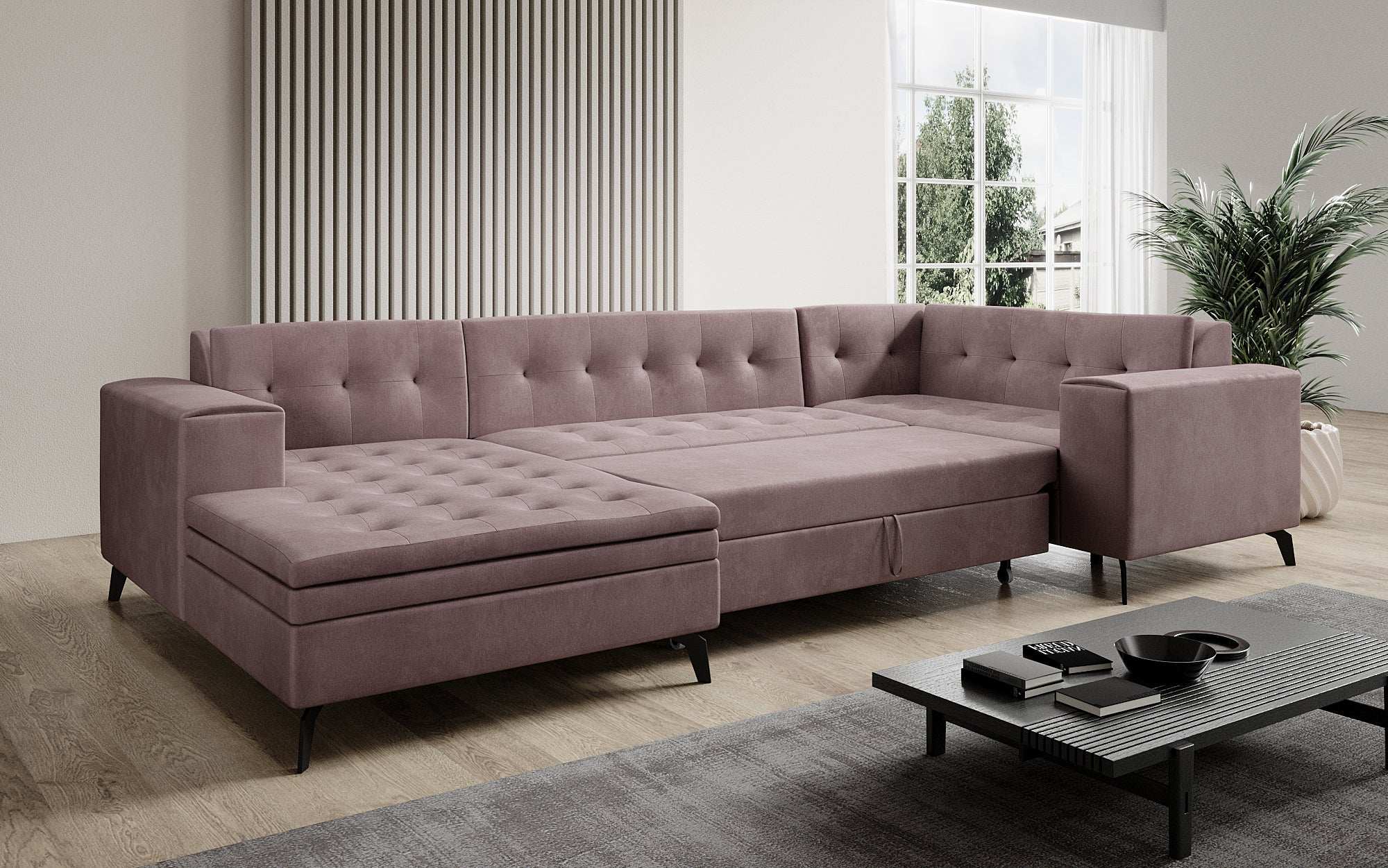 Designer Sofa Neola mit Schlaffunktion