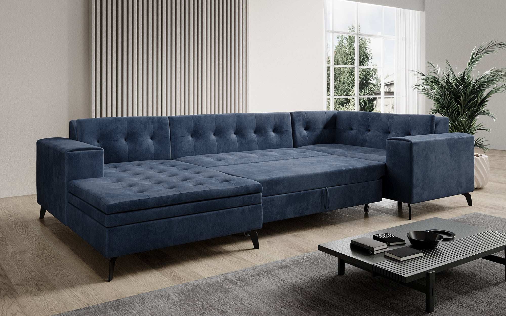 Designer Sofa Neola mit Schlaffunktion