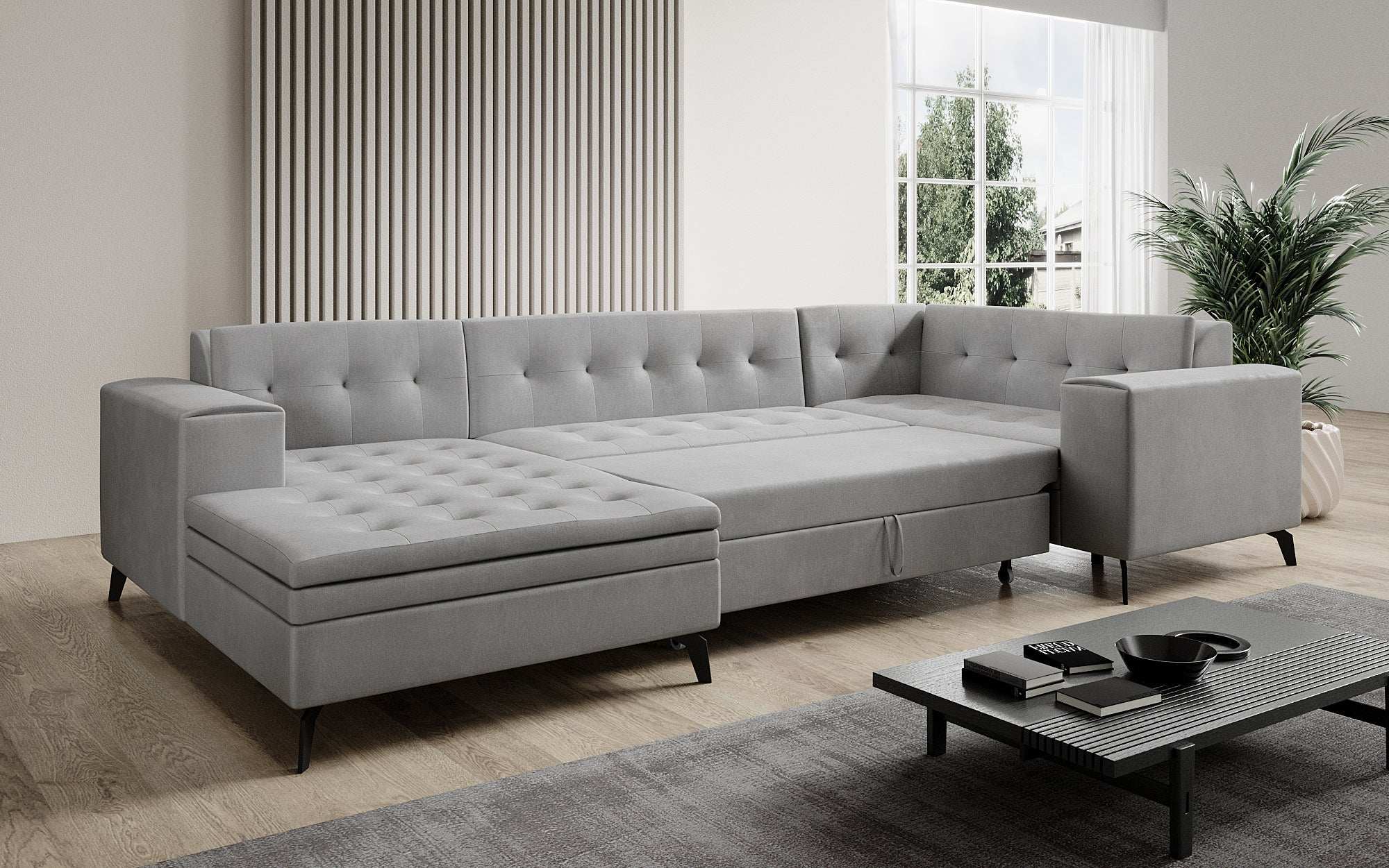 Designer Sofa Neola mit Schlaffunktion