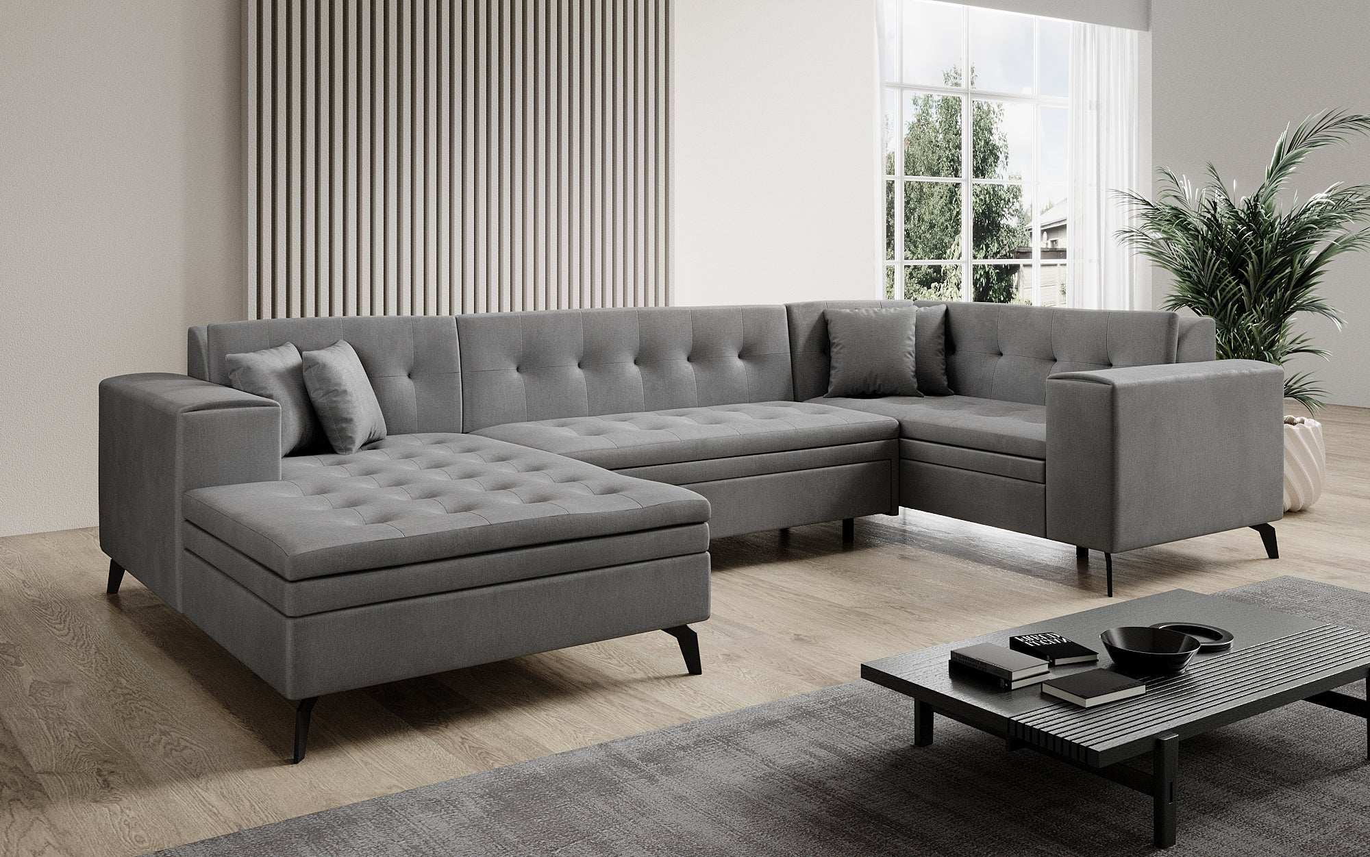 Designer Sofa Neola mit Schlaffunktion