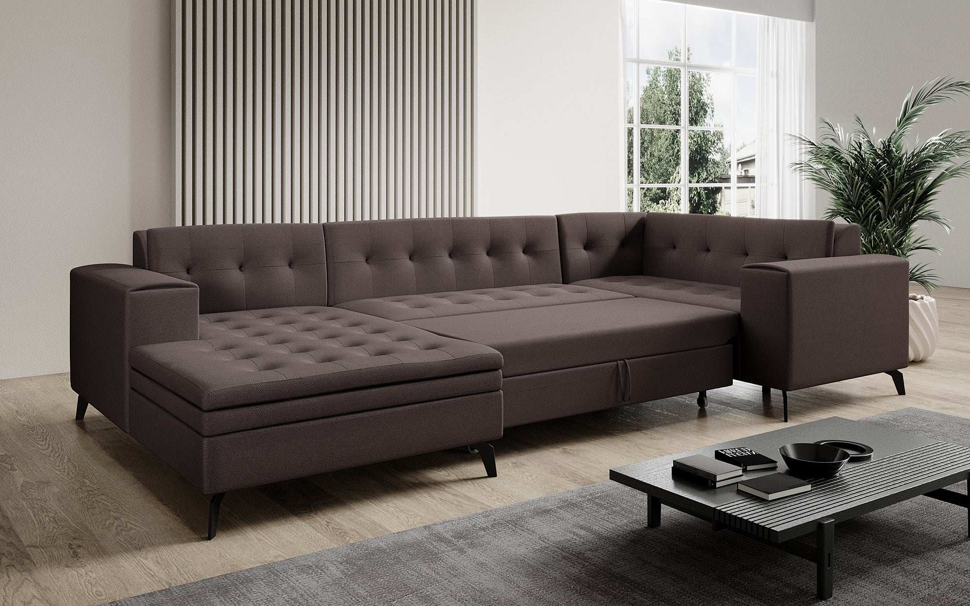 Designer Sofa Neola mit Schlaffunktion