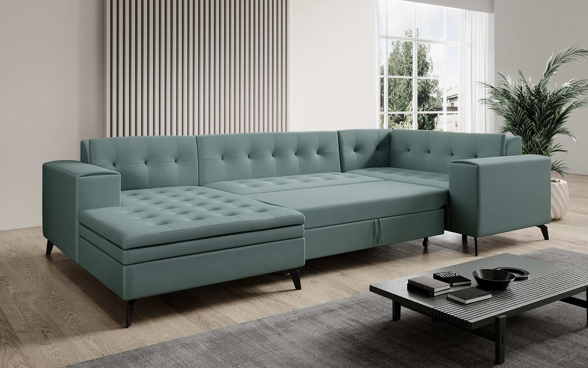 Designer Sofa Neola mit Schlaffunktion