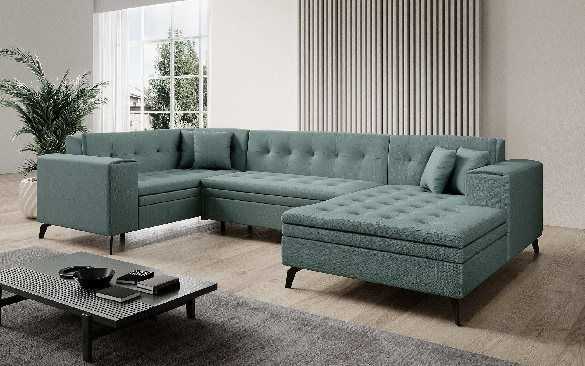 Designer Sofa Neola mit Schlaffunktion