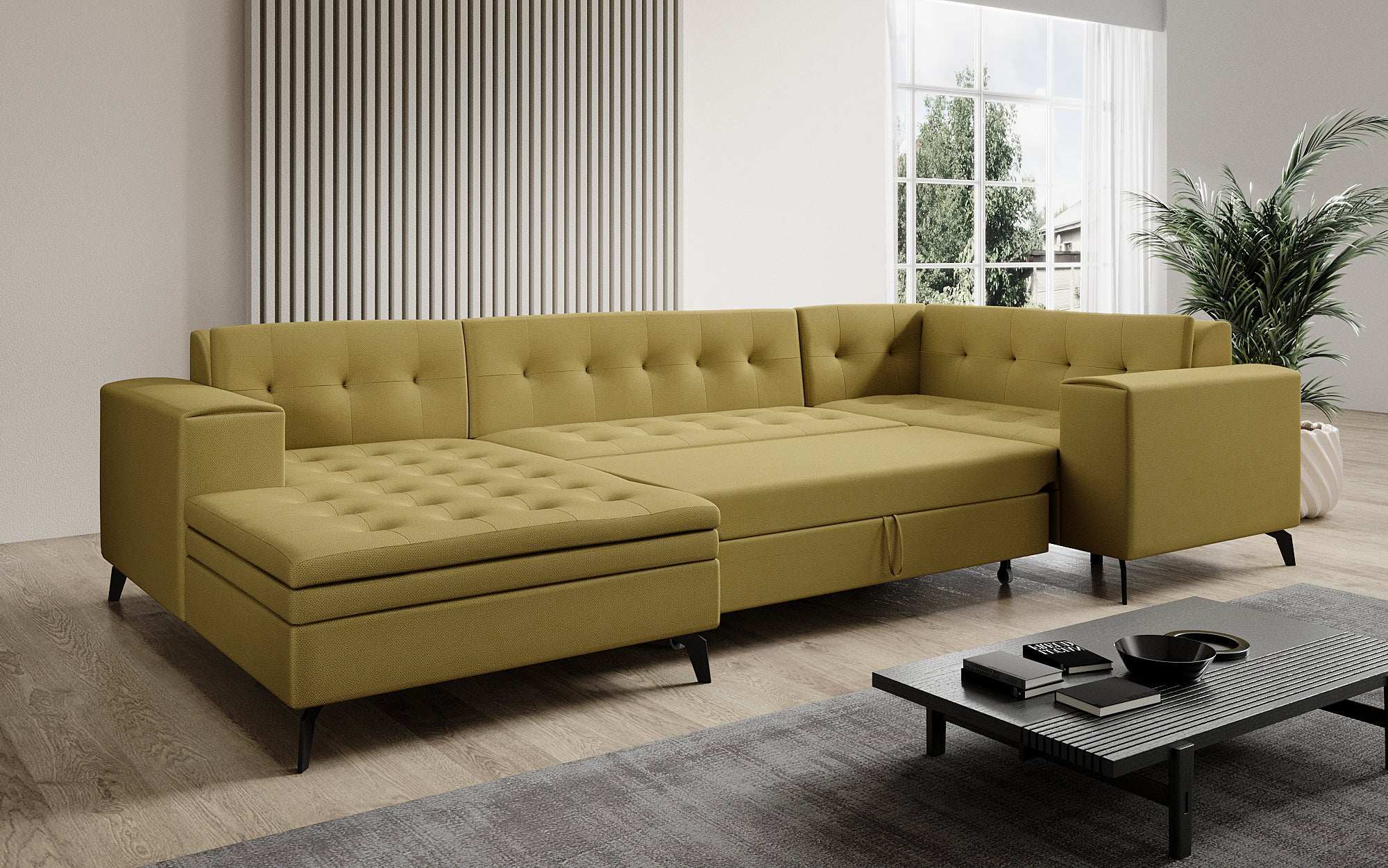 Designer Sofa Neola mit Schlaffunktion