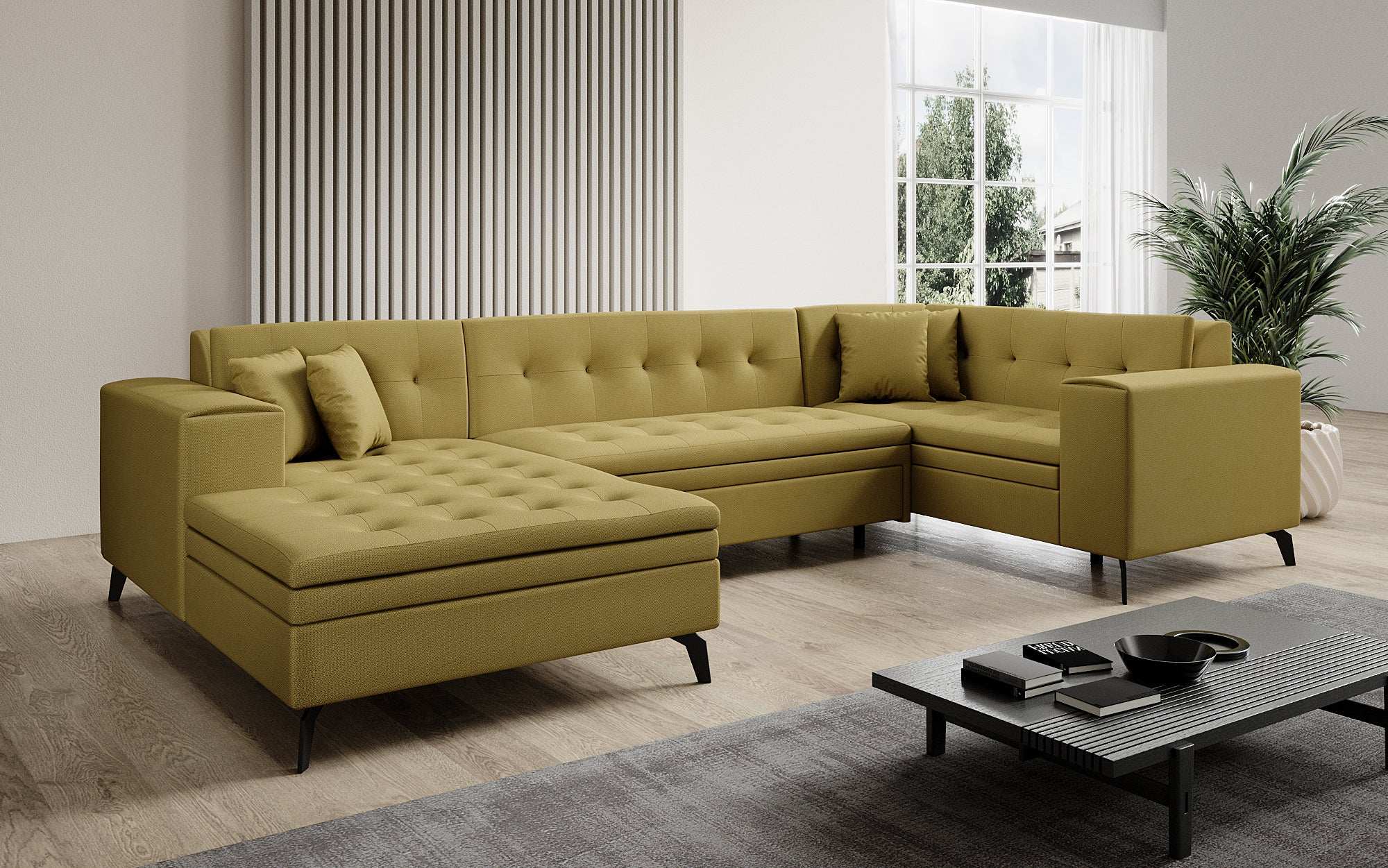 Designer Sofa Neola mit Schlaffunktion