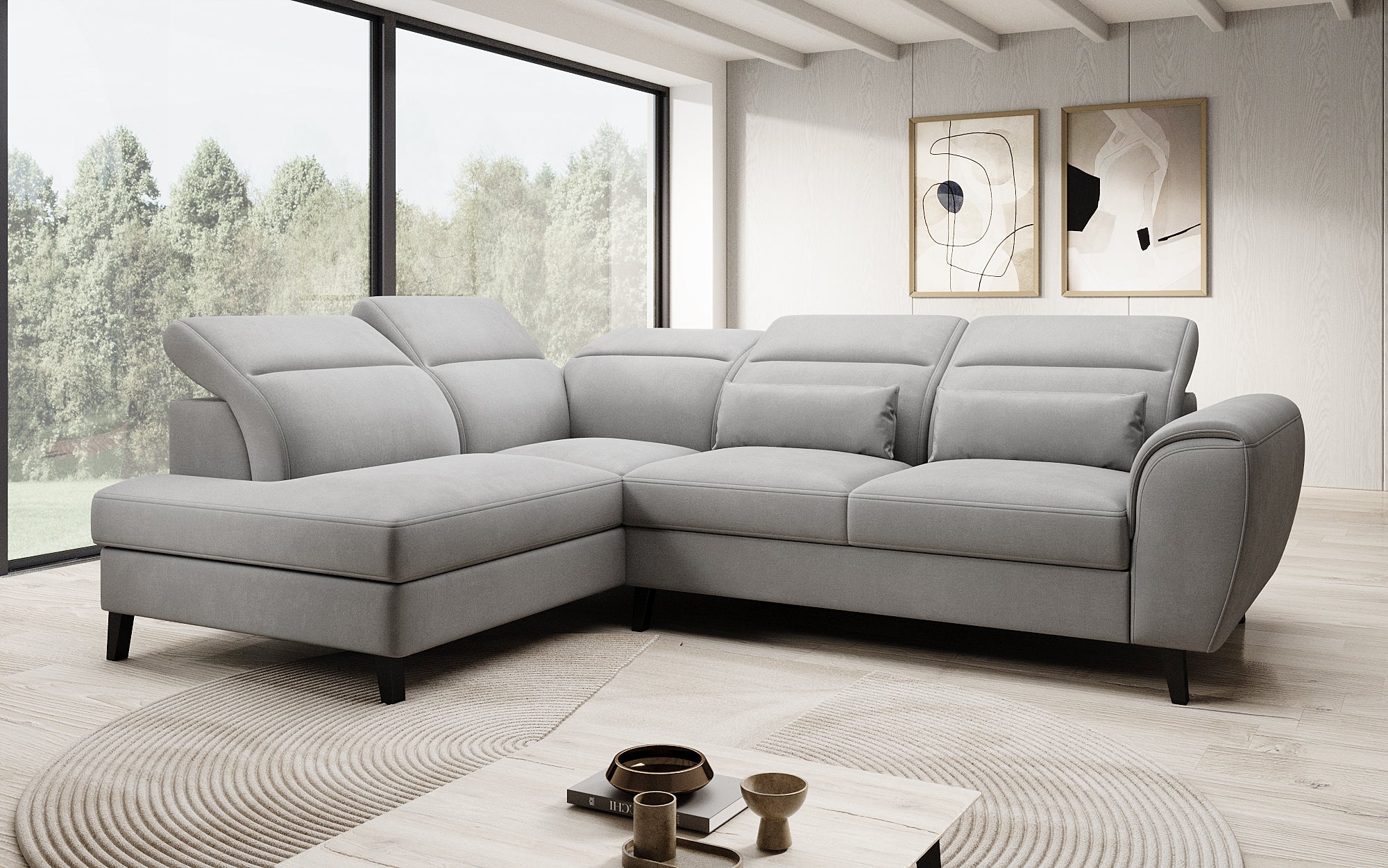 Designer Sofa Nobile mit verstellbarer Rückenlehne