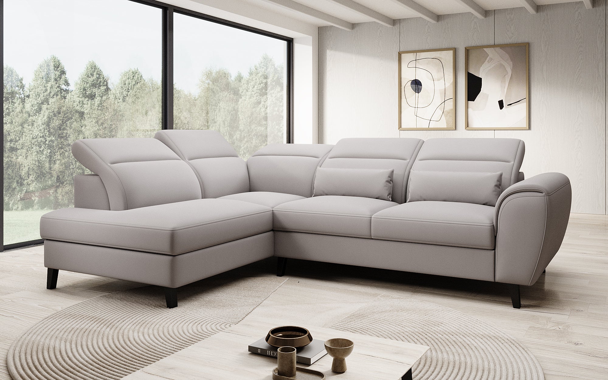 Designer Sofa Nobile mit verstellbarer Rückenlehne