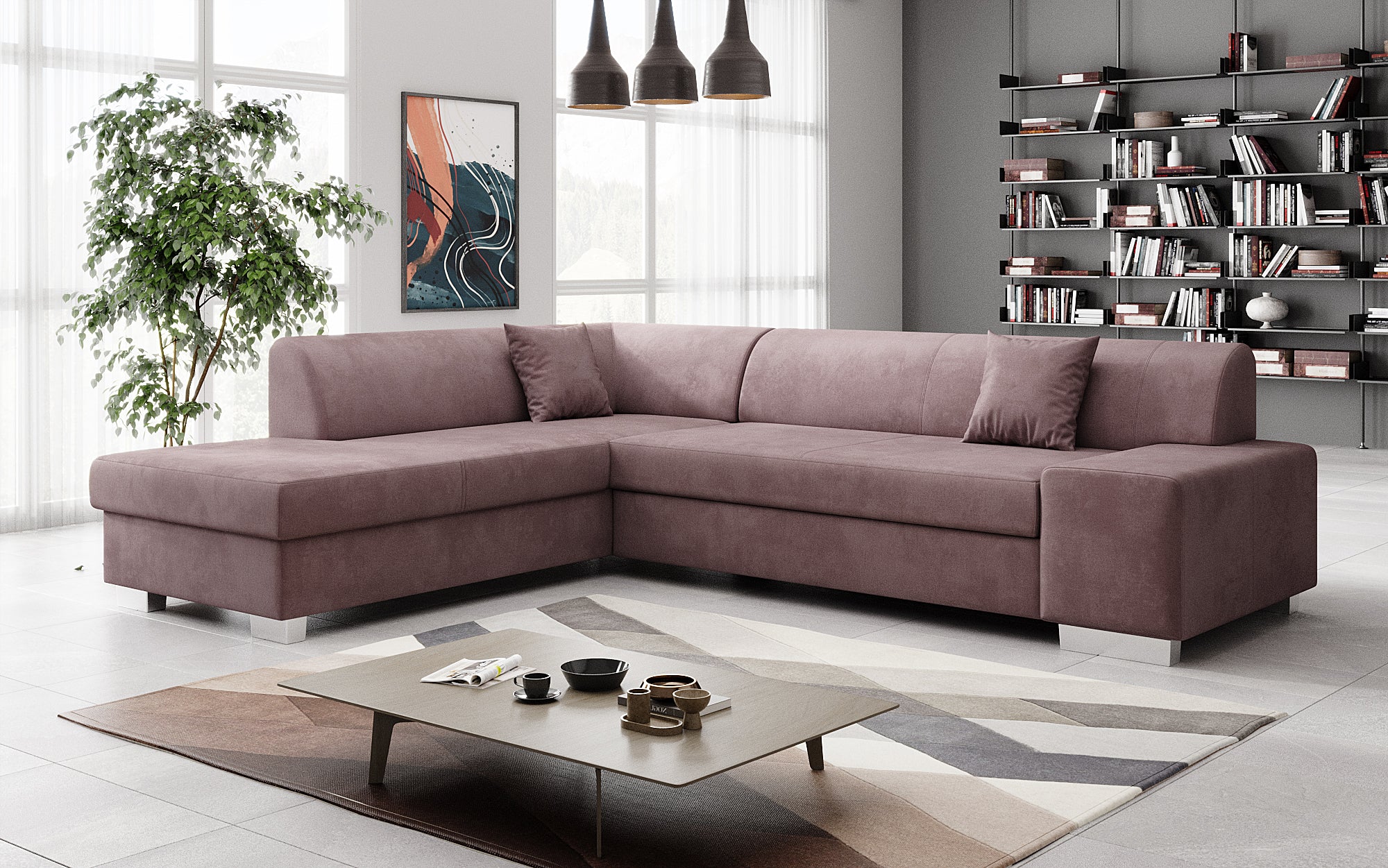 Designer Sofa Pina mit Schlaf- und Klappfunktion