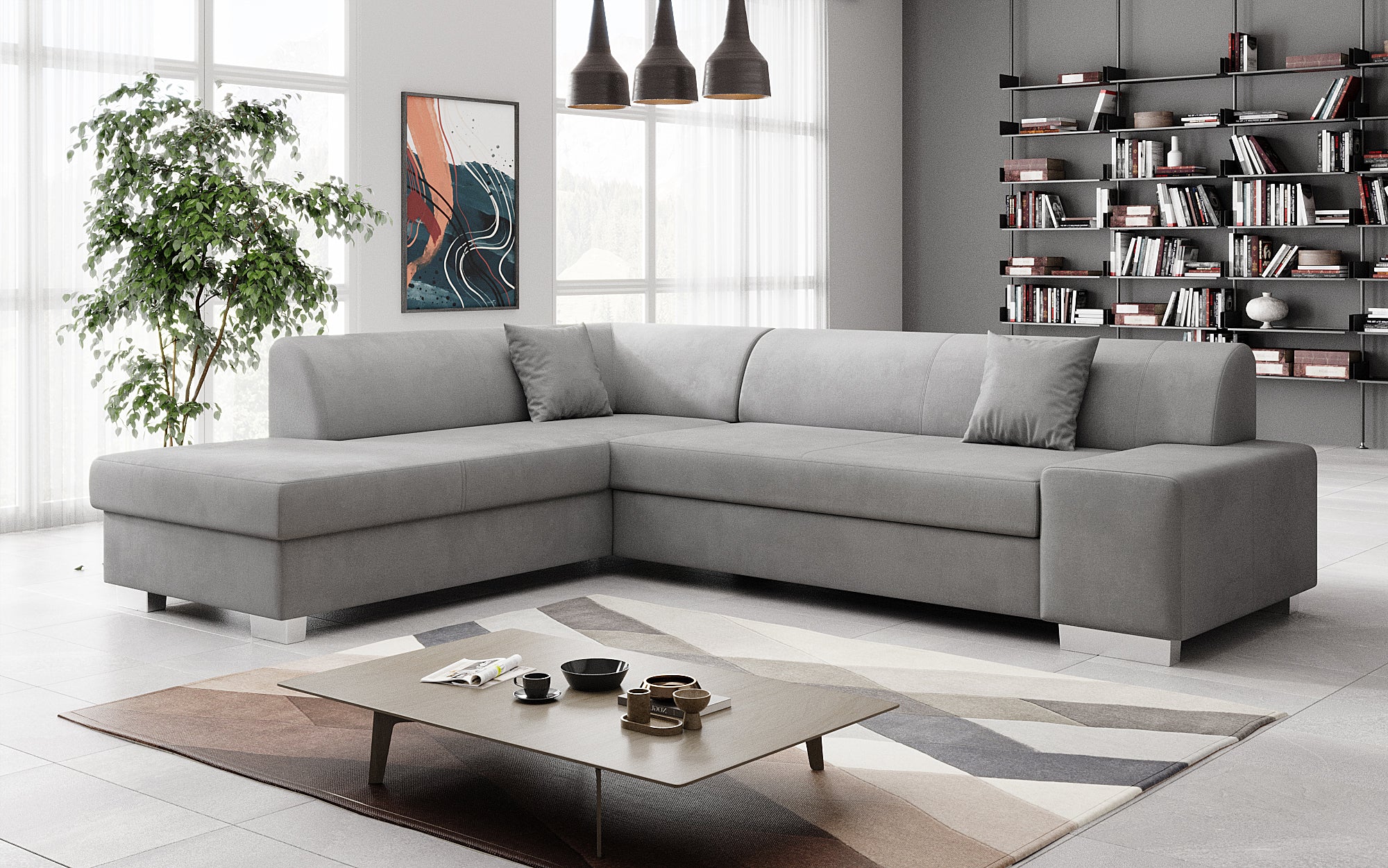 Designer Sofa Pina mit Schlaf- und Klappfunktion