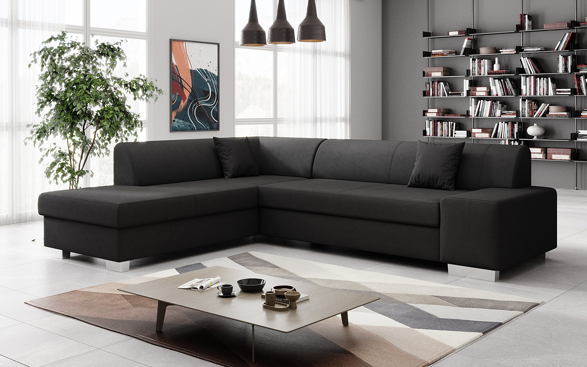 Designer Sofa Pina mit Schlaf- und Klappfunktion