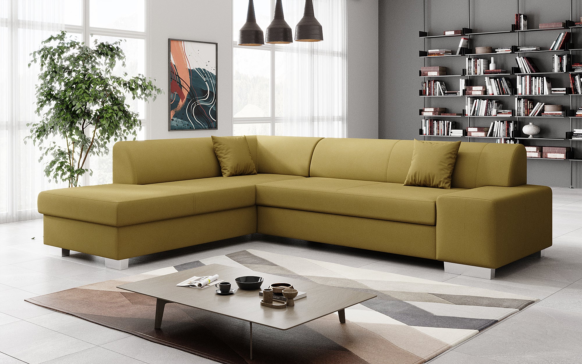 Designer Sofa Pina mit Schlaf- und Klappfunktion