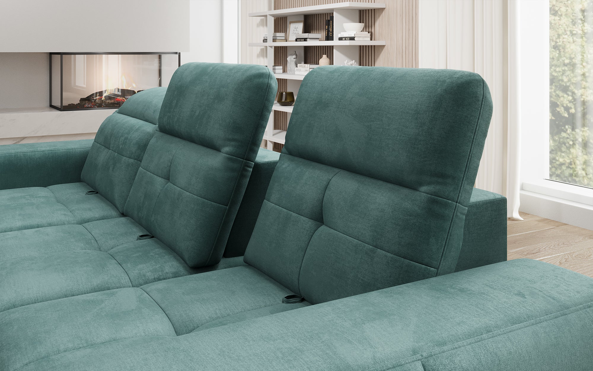 Designer Sofa Terina inkl. Beistellhocker