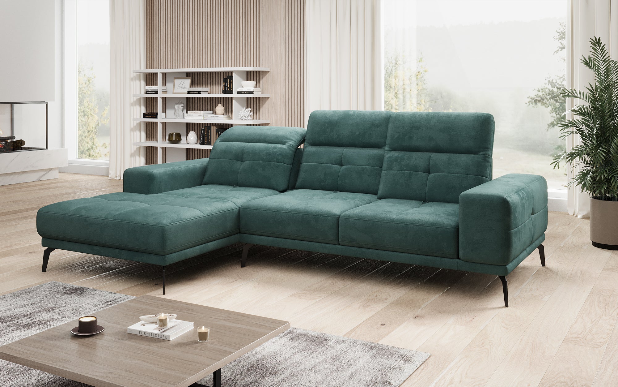 Designer Sofa Terina inkl. Beistellhocker