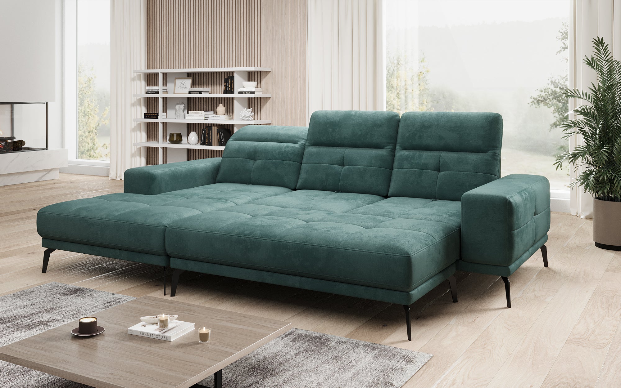 Designer Sofa Terina inkl. Beistellhocker