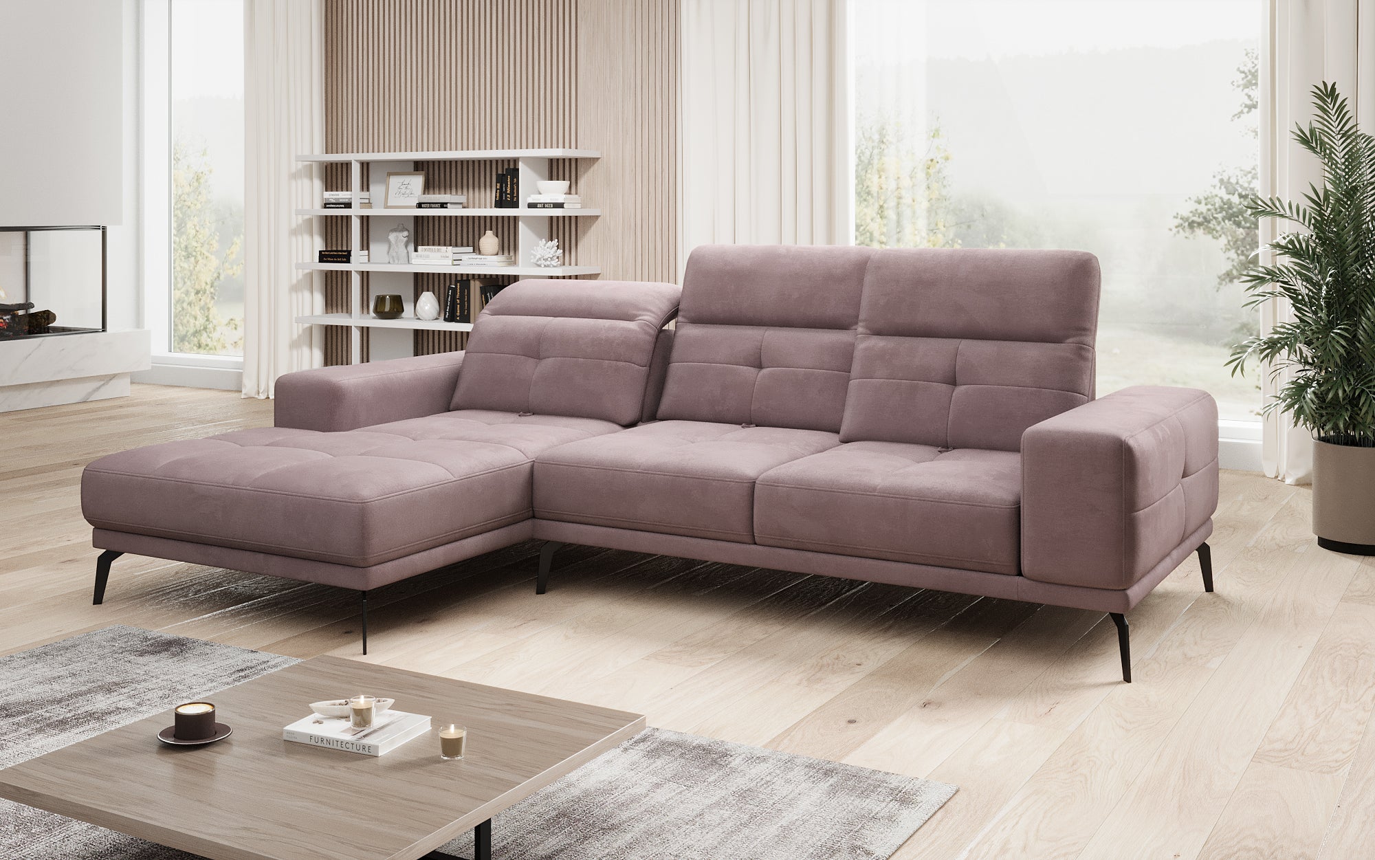 Designer Sofa Terina inkl. Beistellhocker