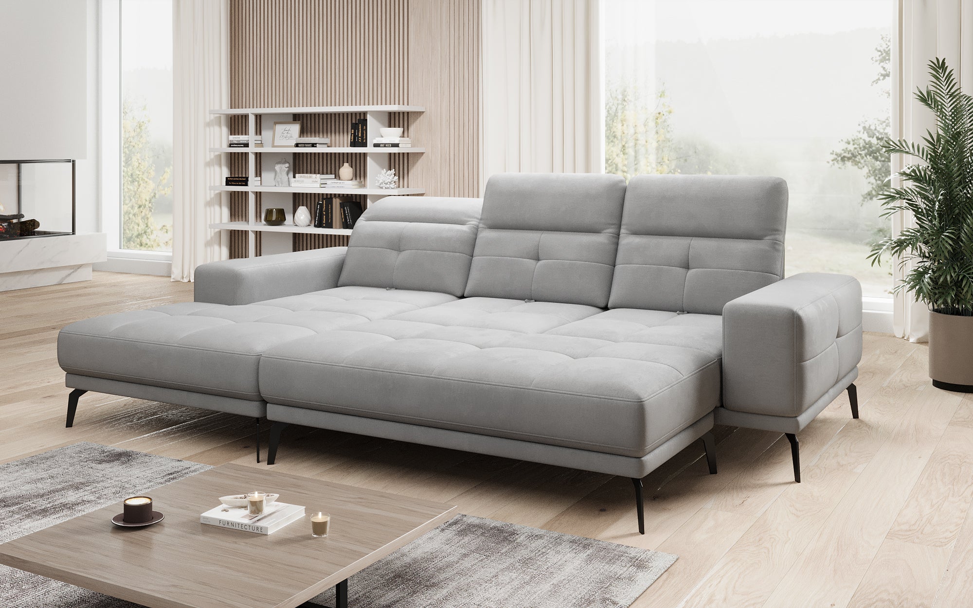 Designer Sofa Terina inkl. Beistellhocker