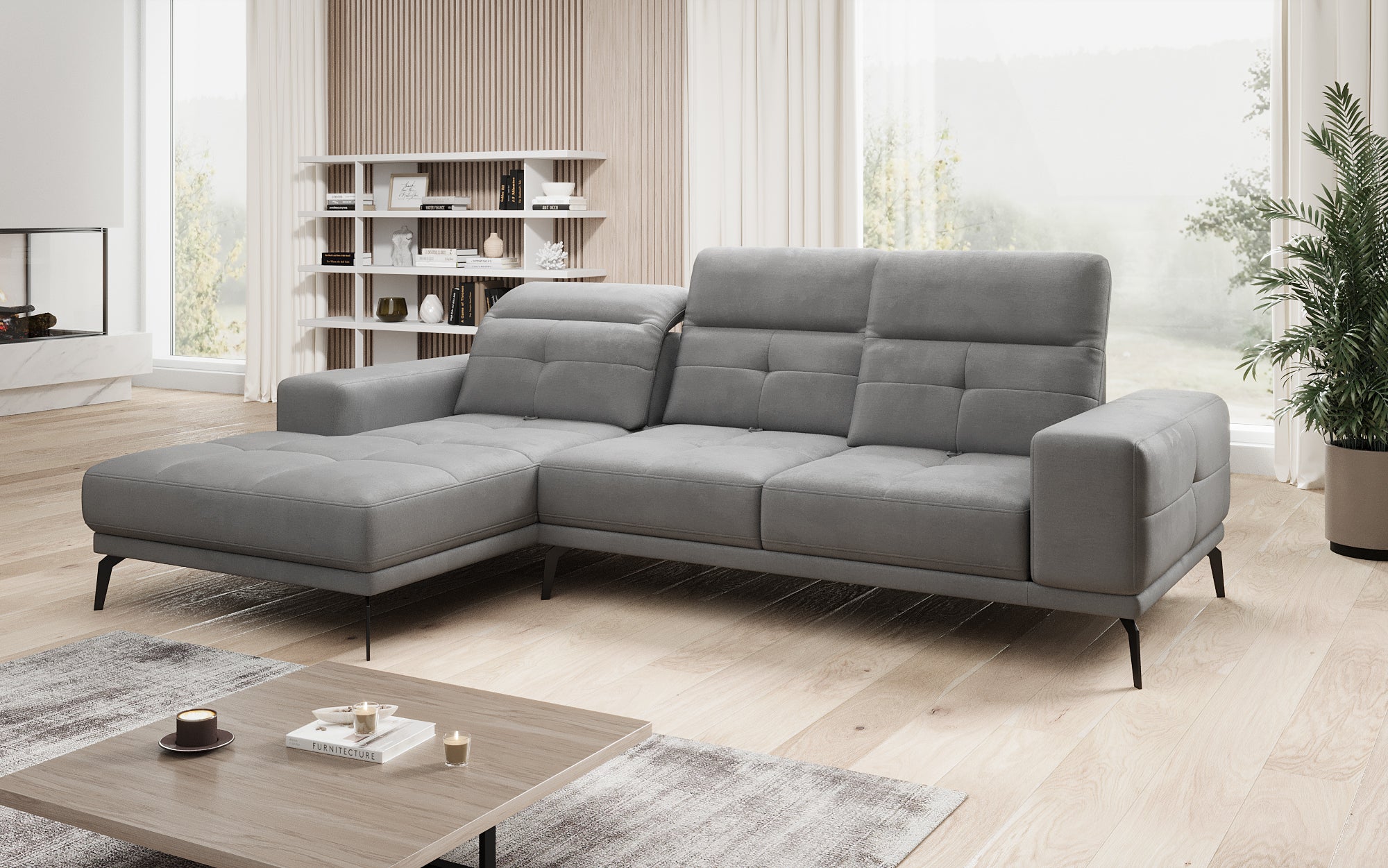 Designer Sofa Terina inkl. Beistellhocker