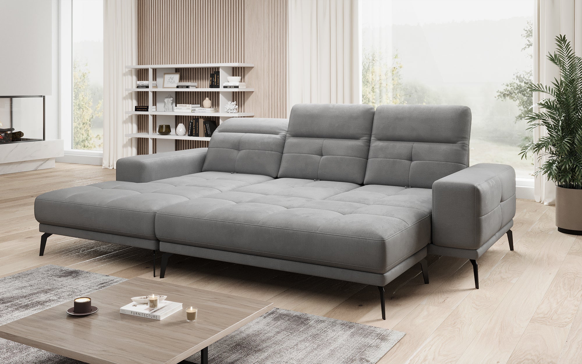 Designer Sofa Terina inkl. Beistellhocker