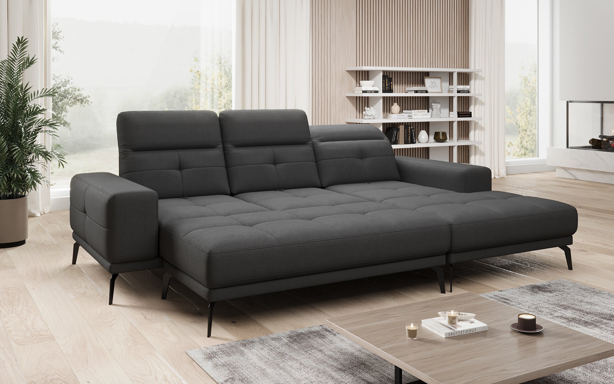 Designer Sofa Terina inkl. Beistellhocker