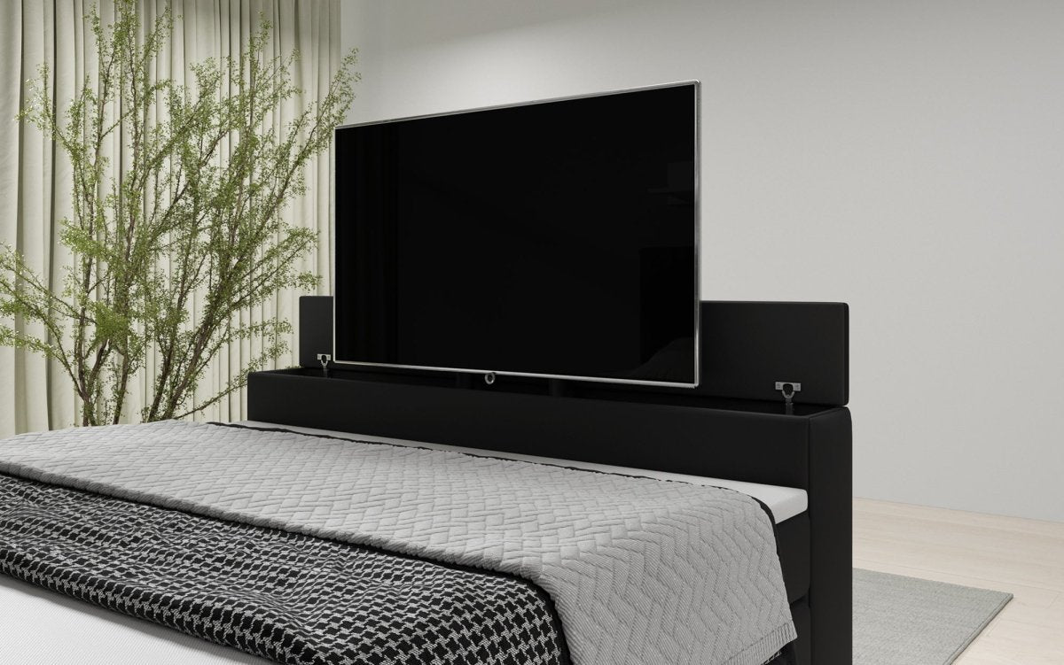 Boxspringbett Carito mit TV Lift, USB und Stauraum - Luxusbetten24