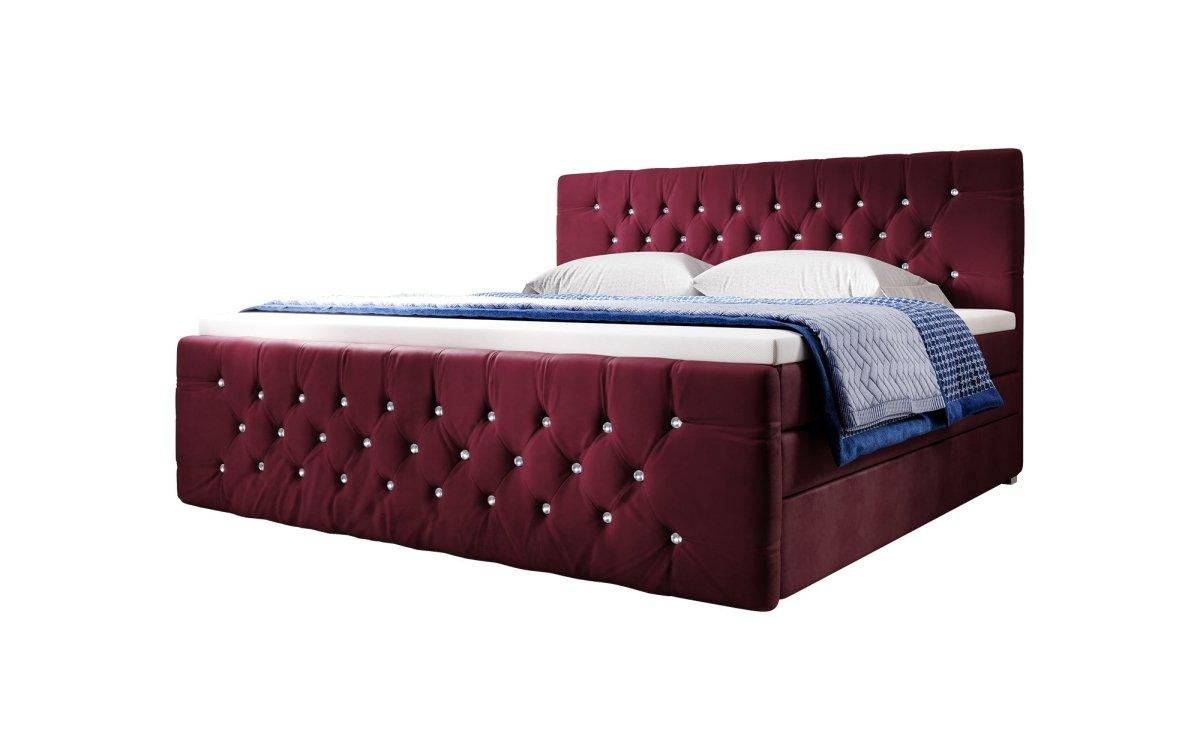 Boxspringbett Nobile mit Strass und Stauraum - Luxusbetten24