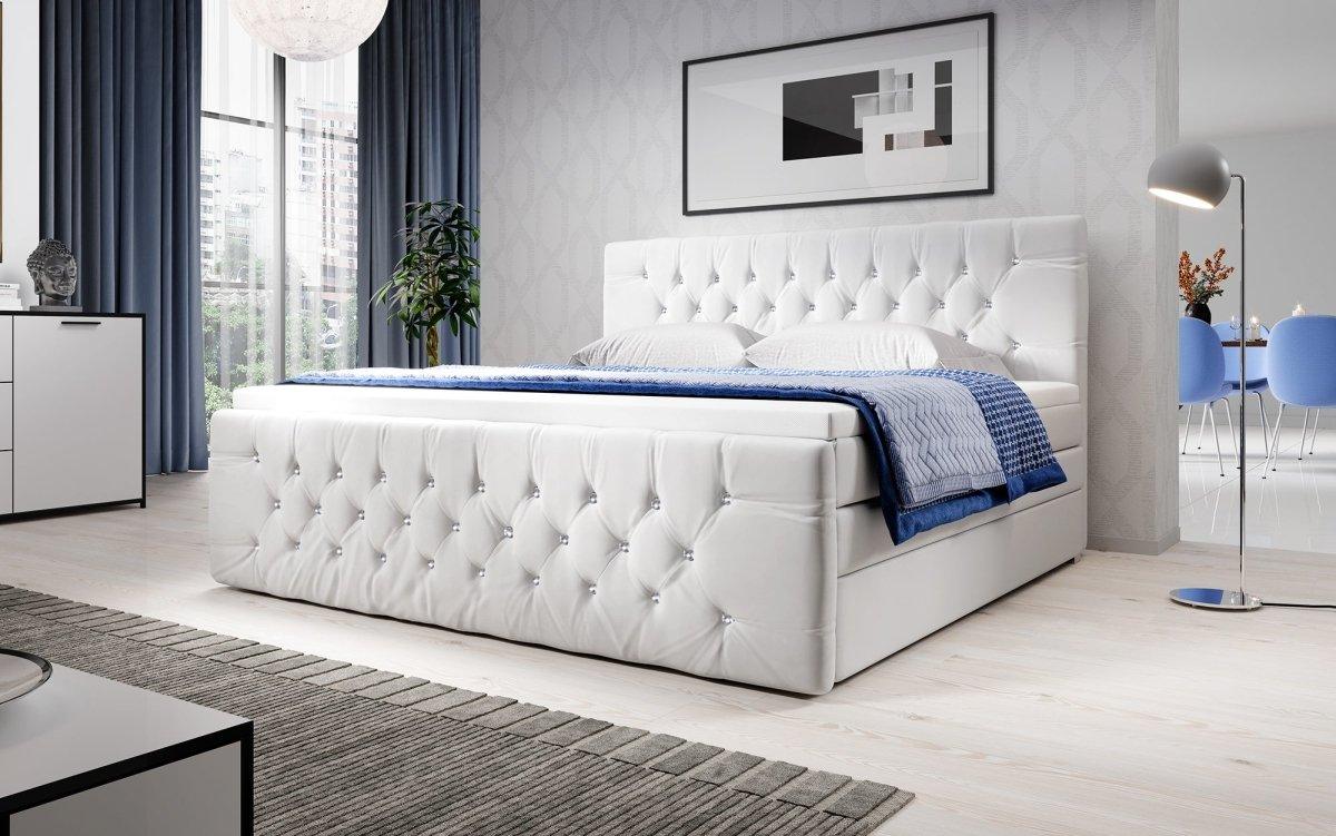 Boxspringbett Nobile mit Strass und Stauraum - Luxusbetten24