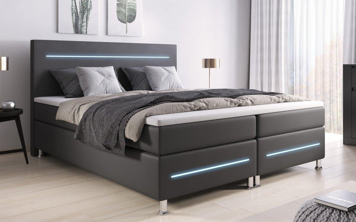 Boxspringbett Sejour mit LED - Luxusbetten24