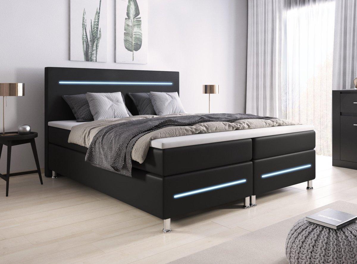 Boxspringbett Sejour mit LED - Luxusbetten24