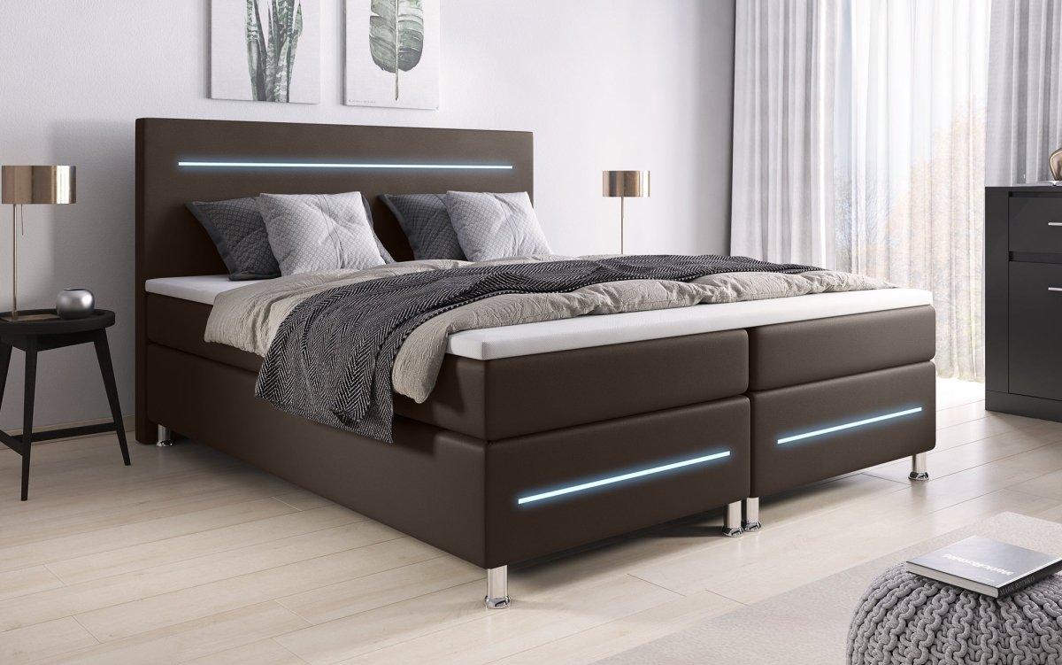 Boxspringbett Sejour mit LED - Luxusbetten24